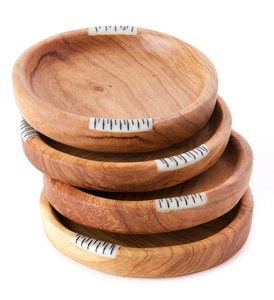 แผ่นรองแก้วแบบฝังกระดูกอย่างหรูหราชุดที่รองแก้วทำจากยางเรซิน4ชิ้นทนทานสำหรับโต๊ะอาหารกล่องใส่นาฬิกากล่องของขวัญใช้ในบ้านและโรงแรม - Product Image 2