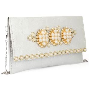 Bolso de mano elegante para mujer (K-2078) - Blanco - Product Image 1