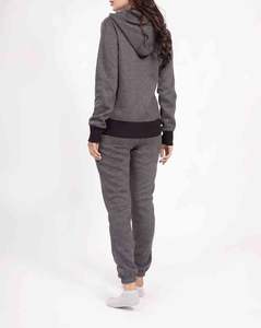 2025 ropa personalizada para mujer cómoda de algodón Tech Fleece mujer estampado personalizado chándal de gran tamaño con cremallera conjunto de dos piezas ropa de mujer - Product Image 3