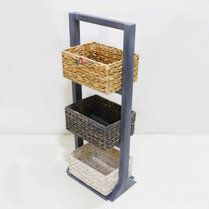 Artex Dong Thap Vietnam Organisateur et étagères de rangement faits à la main tissés à partir de jonc de mer et de jacinthe d'eau Artisanat - Product Image 1