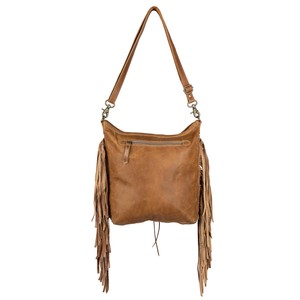 Sac à bandoulière en cuir de vachette fait à la main pour femmes nouveau Style Boho Western Vintage avec doublure en toile imprimée Crocodile fermeture à glissière - Product Image 3