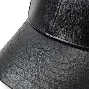 Gorra de camionero de gamuza de 5 paneles ecológica, gorras de béisbol de cuero con logotipo bordado personalizado, ropa de calle para hombres al aire libre - Product Image 5