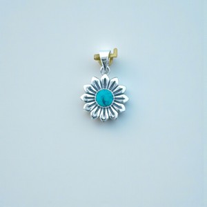 จี้เงินแท้ 925 ประดับพลอยเทอร์ควอยซ์ทำมือ ราคาขายส่ง - Product Image 2