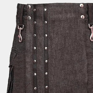 Kilt Moderno Escocés para Hombre, Estilo Gótico, con Bolsillos Tipo Cargo y Correas, 2026 - Product Image 5