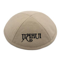 Kippa de Algodón Puro de Color Sólido con Bordado Personalizado, Gorro Judío con Cuello Redondo Estampado a la Moda, Nuevo Estilo Étnico