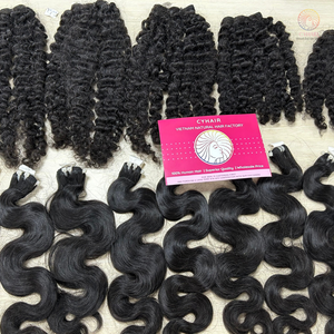 Paquetes de cabello de trama virgen Remy de onda profunda suelta Envío listo 100% cabello humano crudo vietnamita Color negro Natural extremo completo - Product Image 6