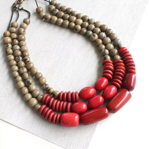 สร้อยคอลูกปัดคริสตัลลูกปัดโซดาลิทขนาด8มม. ทำด้วยมือเครื่องประดับหัตถกรรมหินโซดาไลต์ธรรมชาติ - Product Image 1