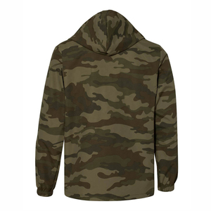 Chaqueta cortavientos con capucha de camuflaje para hombre, ropa de calle ligera e impermeable para exteriores, chubasquero de camuflaje con logotipo personalizado - Product Image 2