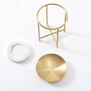 Maxery Iron <b>Marble</b> Bowl <b>Marble</b> Iron Essential Oil <b>Candle</b> <b>Holder</b> Resin Burning Vessel - Product Image 3