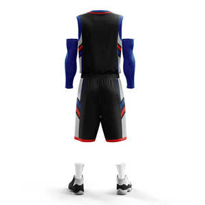 Uniforme de pratique réversible de basket-ball avec logo personnalisable de la meilleure qualité Conception de taille plus à séchage rapide respirante avec nom d'équipe - Product Image 4