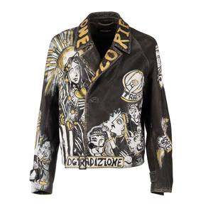 Veste en cuir de vachette noire mode coupe-vent respirant vintage fermeture éclair style hip hop blouson aviateur américain adulte - Product Image 4