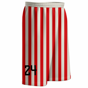 Shorts de basket-ball avec logo brodé par sublimation, shorts de basket-ball respirants, OEM, légers, style à cordon de serrage - Product Image 5