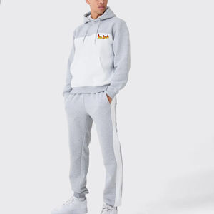 Ensemble sweat à capuche et pantalon de survêtement en molleton de coton lourd 100% pour hommes, vêtements décontractés d'hiver avec logo brodé personnalisé, survêtements pour hommes - Product Image 4