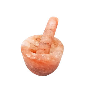 Pequeña cocina estilo amor alta calidad artesanías naturales talladas mortero Maja especias herramienta sin Base sal decoración pequeño diseño - Product Image 1