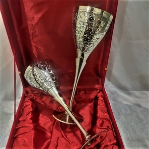 ชุดแก้วไวน์ทองเหลืองเคลือบทอง,ชุดตกแต่งโต๊ะอาหารแก้วแชมเปญ - Product Image 1