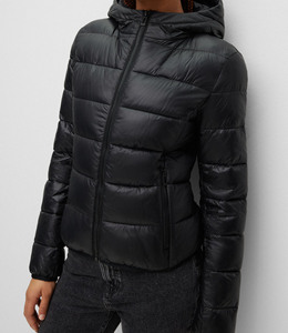 Shinny <b>Cropped</b> Long Sleeve Oversized Waterproof Windproof OEM Hot Sale Winter Casual Wear Women's Dyed Cotton <b>Puffer</b> <b>Jacket</b> - Product Image 5