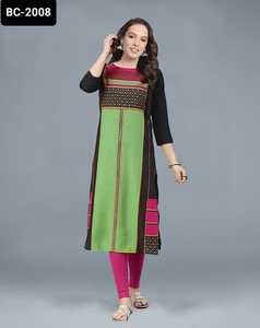 Estilo indio y pakistaní Precio bajo Besy Quality Kurtis para mujeres Diseñador Wndian Plazzo Girls Vestido tradicional indio - Product Image 3