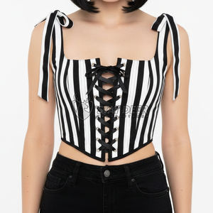 Corset gothique vintage pour femmes, bustier à lacets steampunk victorien - Product Image 1