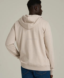 Sweat à capuche en molleton français pour homme de haute qualité, 100% coton, poids lourd, coupe ajustée, respirant, broderie personnalisée de lettres - Product Image 3