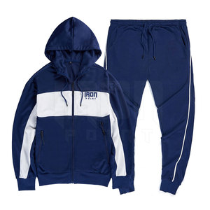 Chándal polar con capucha para hombre de diseño personalizado, nuevo estilo, ropa de calle transpirable para invierno, conjuntos de patrón sólido - Product Image 3