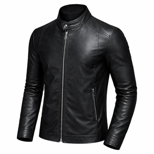 Chaqueta de Motociclista Estilo Biker Personalizada, Chaquetas de Cuero para Uso Diario con Costuras Resistentes y Opciones de Diseño Personalizado - Product Image 3