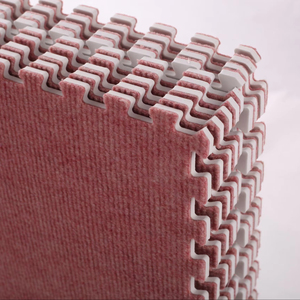 DONG HANG OEM vente en gros de tapis emboîtables en EVA de qualité supérieure, écologiques, surface en tissu pour la décoration de la maison, isolation thermique, non toxique - Product Image 5