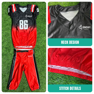 Maillot de football américain de qualité supérieure nouveauté respirant à manches courtes grande taille saison d'été fabriqué au Pakistan - Product Image 5