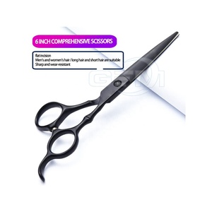 Ciseaux de barbier légers sur mesure de qualité supérieure pour droitiers avec manche moyen et lame en acier inoxydable 4Cr13 - Product Image 4