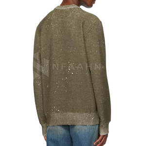 Sweatshirts Streetwear Oem en coton mélangé à bas quantité minimale de commande avec logo personnalisé sur les sweatshirts en bas quantité minimale de commande - Product Image 3