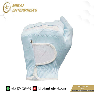 ถุงมือเล่นกีฬาสำหรับผู้หญิงถุงมือกอล์ฟของผู้หญิงถุงมือหนังแกะเนื้อนุ่มระบายอากาศได้สีฟ้าป้องกันการลื่นมือซ้ายและขวา - Product Image 3