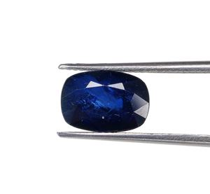 5.09 carats haute qualité naturel saphir bleu profond coussin coupe Rashi Ratan bague taille septembre pierre de naissance pour bague et astrologie - Product Image 1