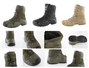 טיולי חוץ מגפי קרב במדבר אימון מגפיים טקטיים לגברים שחורים נעלי בטיחות מידה 39-46 - Product Image 6