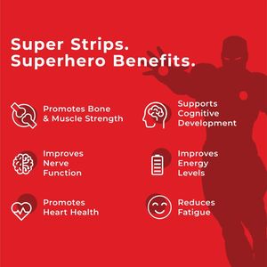 Tiras Orales de B12 y D3 para Niños, Suplementos Nutricionales para el Desarrollo Cerebral y Huesos Fuertes - Product Image 3