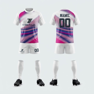 Uniformes de Rugby para Hombre de Secado Rápido y Alta Calidad con MOQ Bajo, Logotipo y Diseño Personalizados, Mangas Cortas que Absorben la Humedad - Product Image 3
