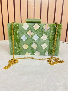 Bolso de mano de resina hecho a mano de lujo para mujer accesorio de noche elegante de Falak World Export - Product Image 6