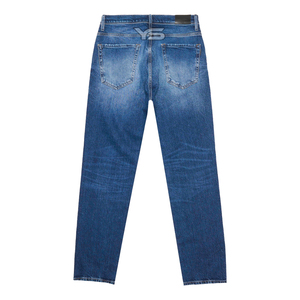 Pantalones vaqueros de cera de corte azul de alta calidad personalizados lavados con ácido pantalones vaqueros de tela de moda Pantalones vaqueros de hombre personalizados - Product Image 4