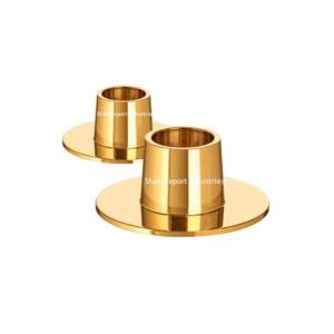 Portavelas cónico de Metal de gran diseño para el hogar y la decoración de iluminación navideña, cono de vela con acabado plateado - Product Image 4