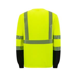 ANSI Safety <b>T</b> <b>Shirt</b> <b>Thermal</b> Transfer Segmented Reflective Tape <b>Man</b> Work Wear Construction Engineer Long Sleeve Hi Vis <b>Shirts</b> - Product Image 3