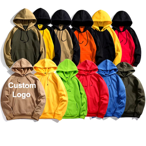 Venta al por mayor nuevo peso pesado vintage desgastado Sudadera con capucha de los hombres pesados sueltos lavados sudaderas con capucha en blanco unisex - Product Image 2