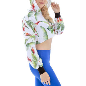 Sudadera Corta de Moda 2026, Conjuntos Cortos para Mujer, Ropa Personalizada, Sudadera Corta Lisa para Mujer, Sudadera Corta de Algodón - Product Image 3