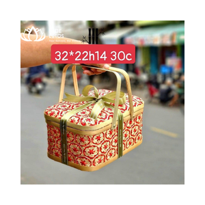 Caja de regalo de bambú al mejor precio/caja de almacenamiento de bambú de alta calidad al por mayor caja de regalo de bambú encantadora de Vietnam Sky Pham Blue Lotus Vietnam - Product Image 3