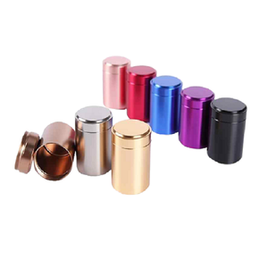 Boîte de pot à épices en cuivre de la meilleure qualité récipient de forme ronde de taille personnalisée avec couvercle pour récipient de stockage de cuisine - Product Image 5