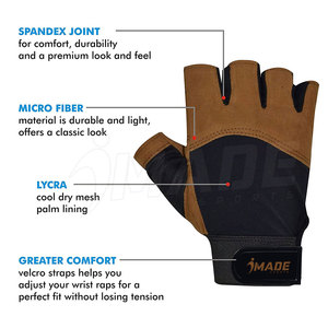 Gants d'entraînement en cuir pour la musculation, le crossfit et la powerlifting - Gants de gym personnalisables à bas prix - Product Image 5