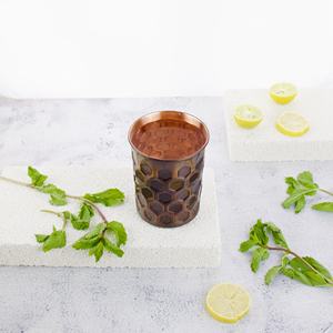 Meilleure vente gobelet en cuivre verre à eau de conception martelée avec extérieur brut fini à la main en cuivre verre à eau/gobelet - Product Image 6