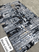 Fabricant de tapis turcs Gaziantep Adiva, tapis en cachemire shaggy, résistant aux plis, avec support en jute, poils moyens de 0,4 à 0,6 pouces.