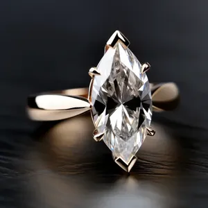 Flawless Attractive 14kt Rose Gold Oval Cut Moissanite <b>Solitaire</b> Sterling <b>Silver</b> Hiphop <b>Ring</b> Designed for Women Jewelry - Product Image 2