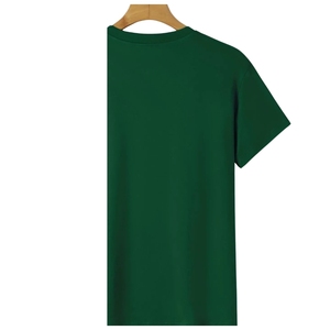 T-shirt Homme Grande Taille Personnalisable avec Logo Brodé de Haute Qualité, Manches Courtes, Respirant, Écologique, Uni, Couleur Foncée - Product Image 3