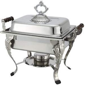 Premium Buffet Chafing Dish Stainless Steel Food Warmer Casserole rectangle shape stainless steel copper finished - Product Image 6