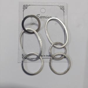 Juego de pendientes de acero inoxidable de Venta caliente Tricolor Europa y América Pendiente de acero - Product Image 1