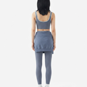 Leggings de yoga sans couture taille haute pour femme OEM, motif uni, fermeture élastique à la taille, pour entraînement et course, nouveau design 2026 - Product Image 2